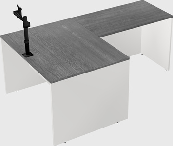 L-shaped office desk