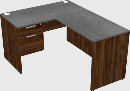 L-shaped office desk
