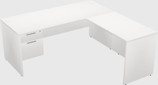L-shaped office desk