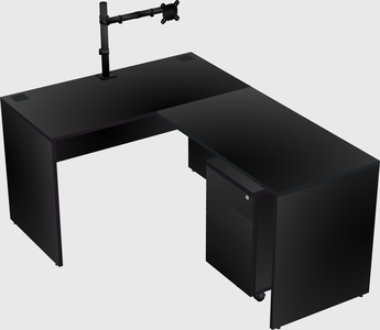 L-shaped office desk