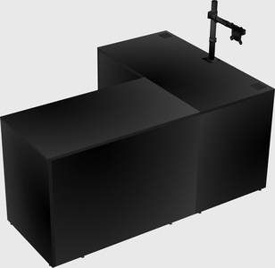 L-shaped office desk