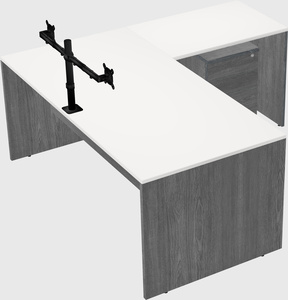 L-shaped office desk