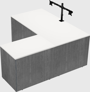 L-shaped office desk