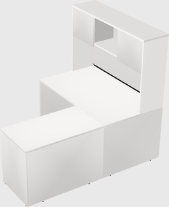 L-shaped office desk