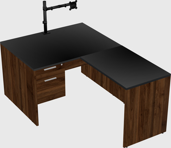 L-shaped office desk