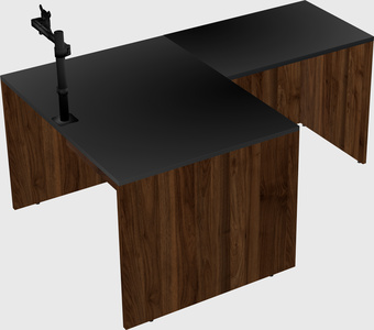 L-shaped office desk