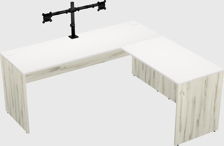 L-shaped office desk