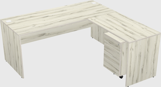 L-shaped office desk