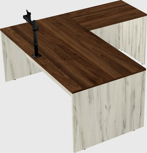 L-shaped office desk