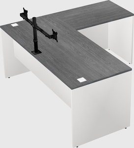 L-shaped office desk