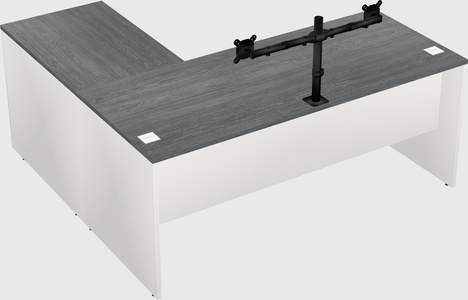 L-shaped office desk