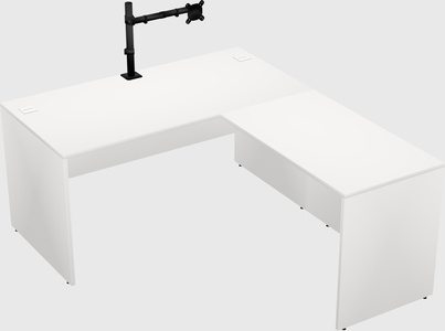 L-shaped office desk
