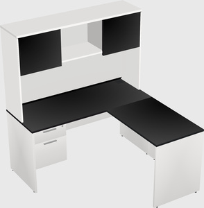 L-shaped office desk