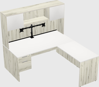 L-shaped office desk