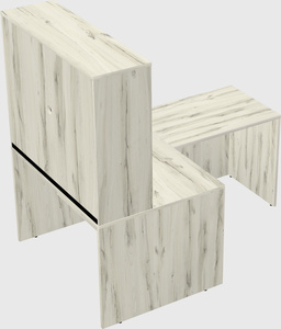 L-shaped office desk