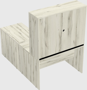 L-shaped office desk