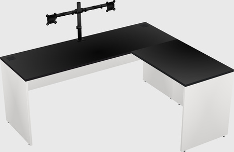 L-shaped office desk