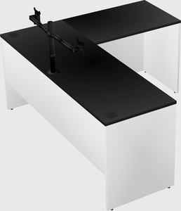 L-shaped office desk