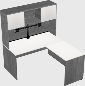 L-shaped office desk