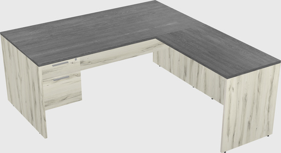 L-shaped office desk