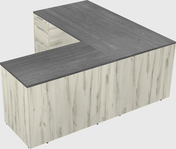 L-shaped office desk