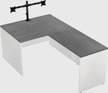 L-shaped office desk