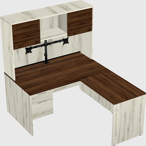 L-shaped office desk
