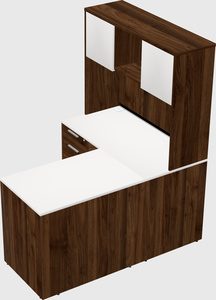 L-shaped office desk