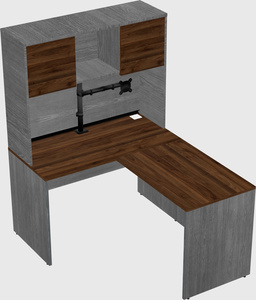 L-shaped office desk