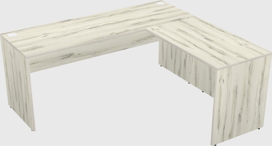 L-shaped office desk