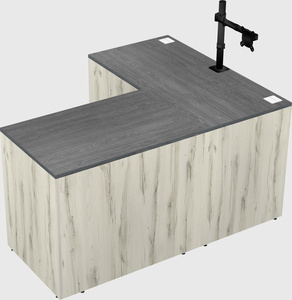 L-shaped office desk