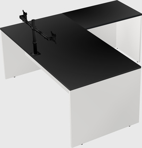 L-shaped office desk