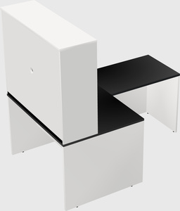 L-shaped office desk