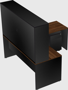 L-shaped office desk