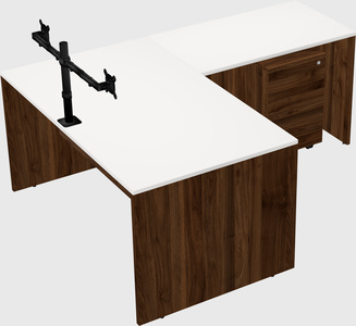 L-shaped office desk