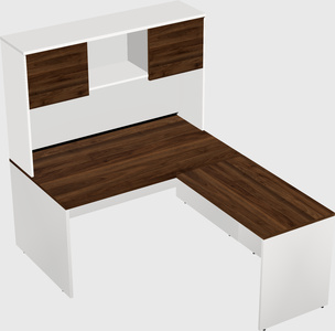 L-shaped office desk