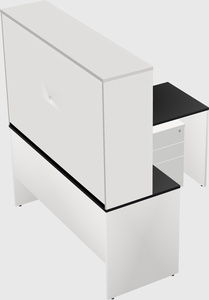 L-shaped office desk