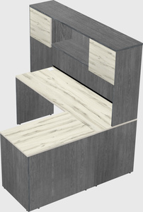 L-shaped office desk
