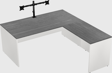 L-shaped office desk