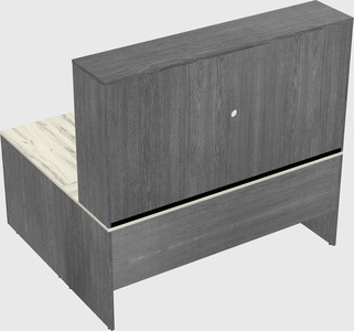 L-shaped office desk