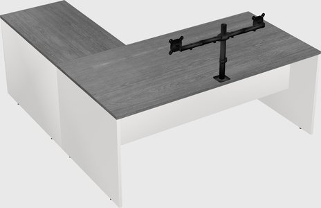 L-shaped office desk