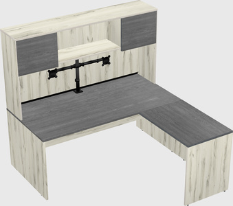L-shaped office desk
