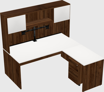 L-shaped office desk