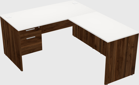 L-shaped office desk