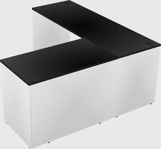 L-shaped office desk