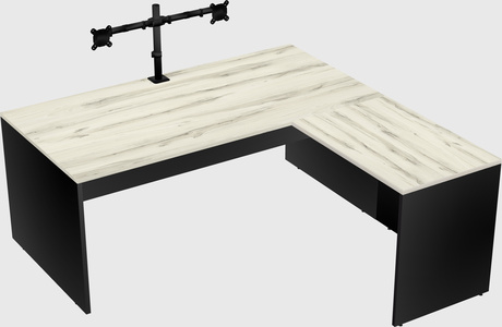 L-shaped office desk