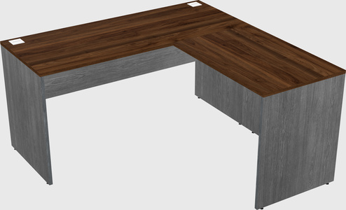 L-shaped office desk