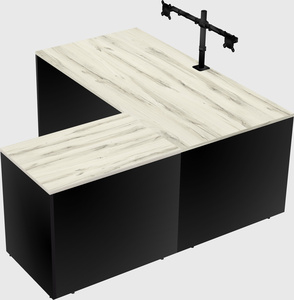 L-shaped office desk