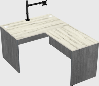 L-shaped office desk