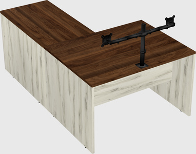 L-shaped office desk